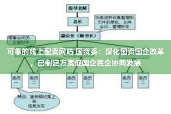 可靠的线上配资网站 国资委：深化国资国企改革，已制定方案促国企民企协同发展