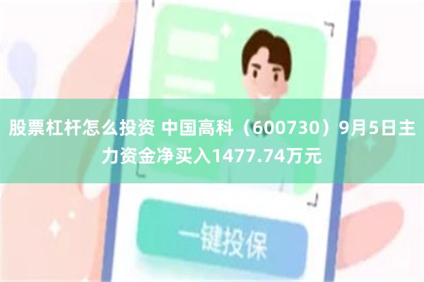 股票杠杆怎么投资 中国高科（600730）9月5日主力资金净买入1477.74万元