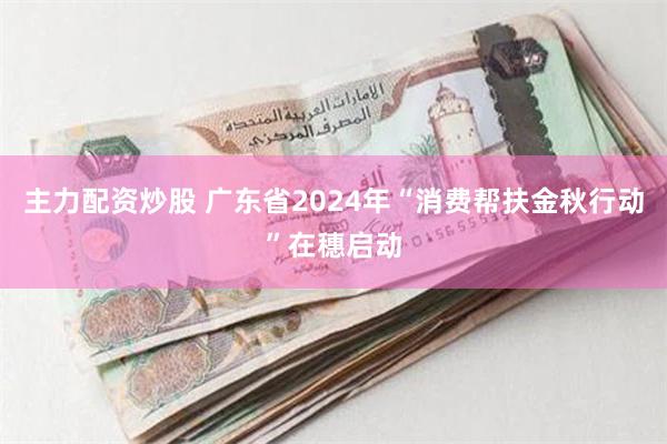 主力配资炒股 广东省2024年“消费帮扶金秋行动”在穗启动