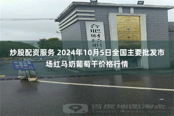 炒股配资服务 2024年10月5日全国主要批发市场红马奶葡萄干价格行情