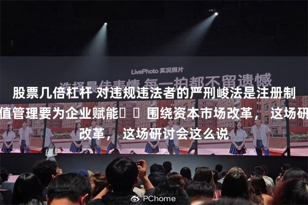 股票几倍杠杆 对违规违法者的严刑峻法是注册制的基石，市值管理要为企业赋能⋯⋯围绕资本市场改革， 这场研讨会这么说